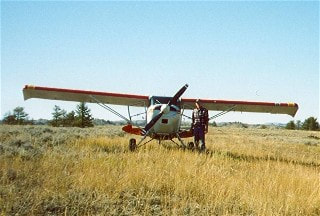 Maule airplane at the Missouri River Breaks National Monument